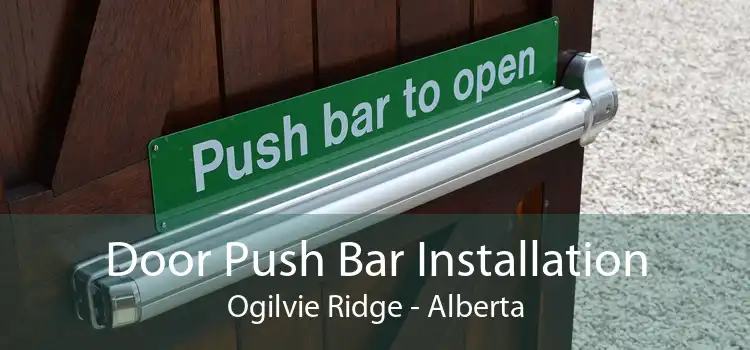 Door Push Bar Installation Ogilvie Ridge - Alberta