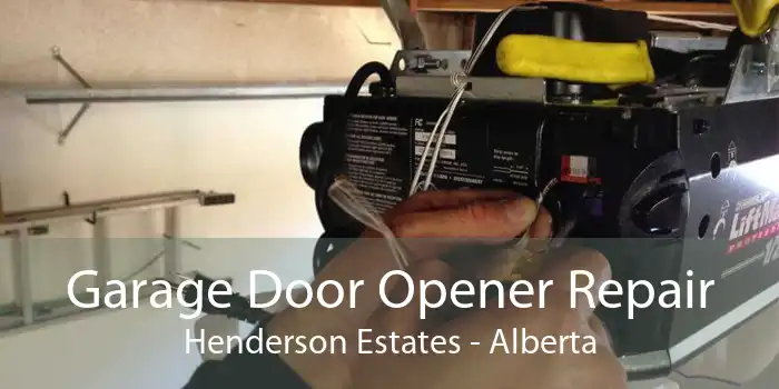 Garage Door Opener Repair Henderson Estates - Alberta