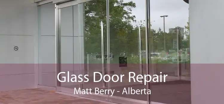 Glass Door Repair Matt Berry - Alberta