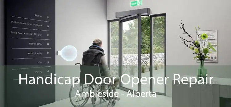 Handicap Door Opener Repair Ambleside - Alberta