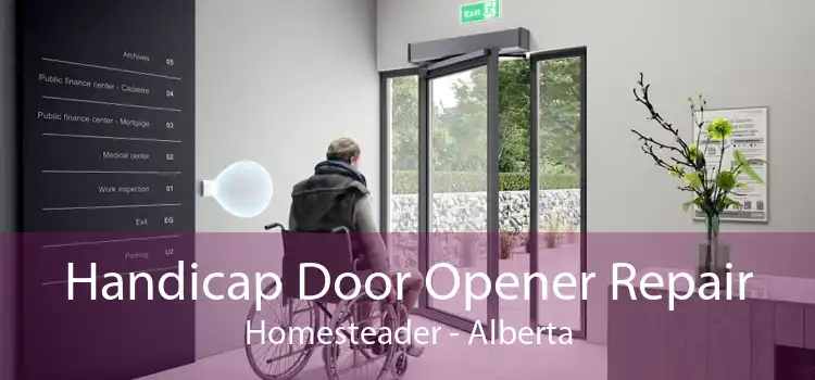 Handicap Door Opener Repair Homesteader - Alberta